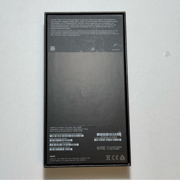 BOX ONLY Apple iPhone 12 Pro Max Gold BOX ONLY - Picture 2 of 12